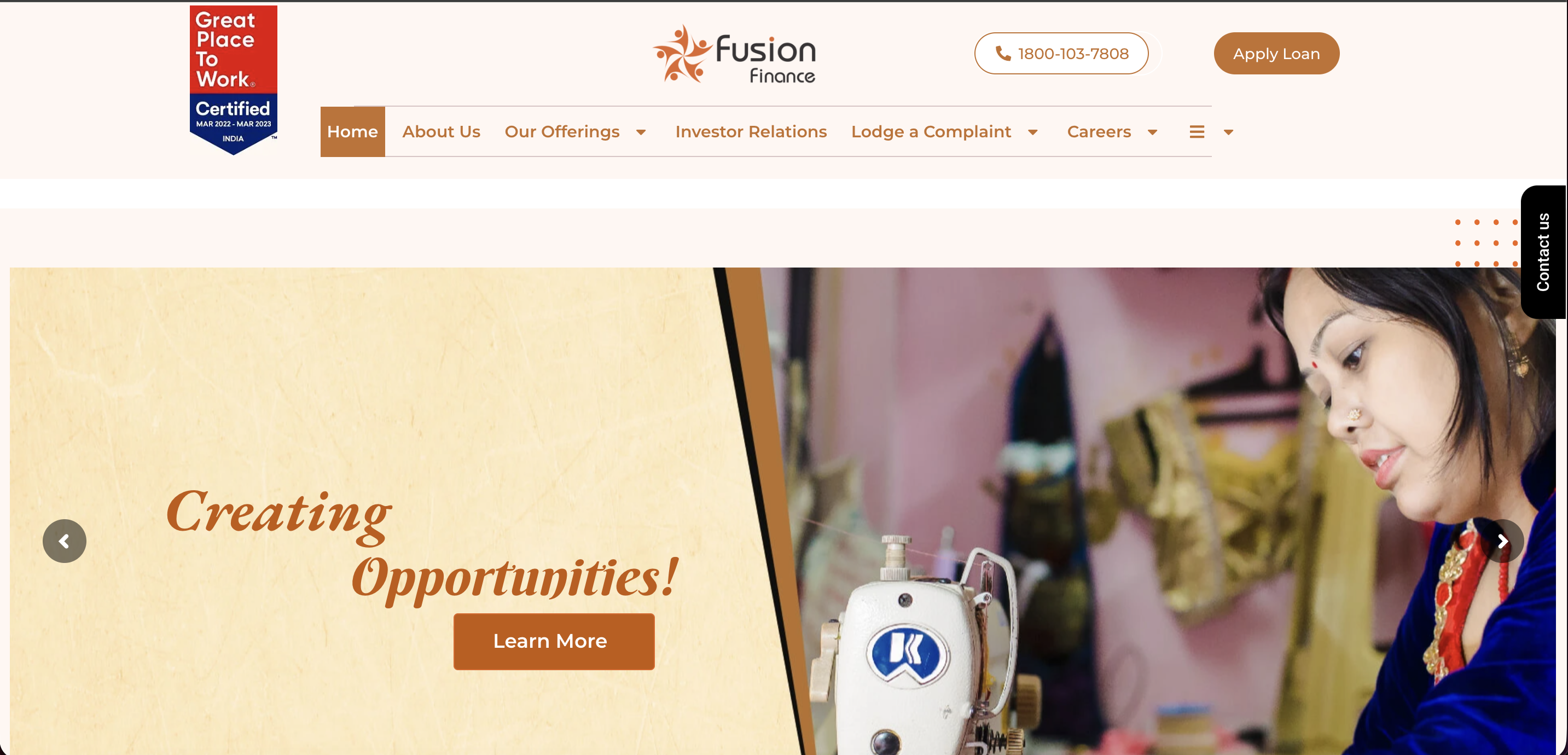  Fusion Finance Limited website